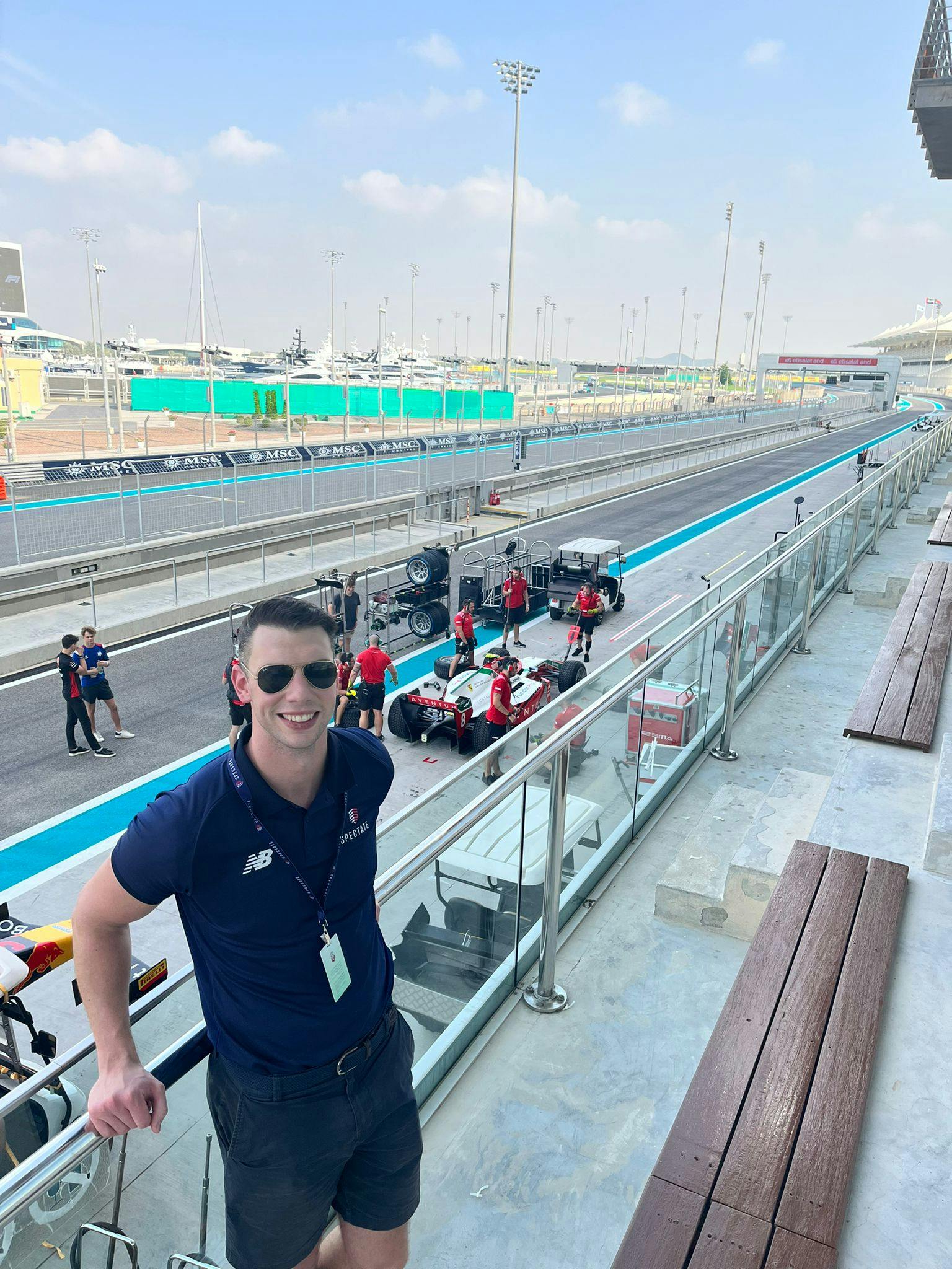 Simon at Yas Marina Circuit