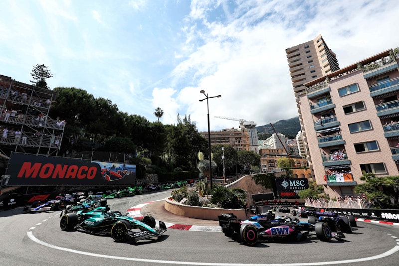 The iconic Fairmont Hairpin from the ground