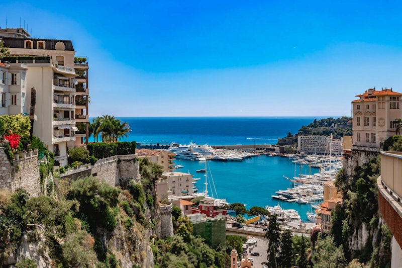 View of the harbour in Monaco