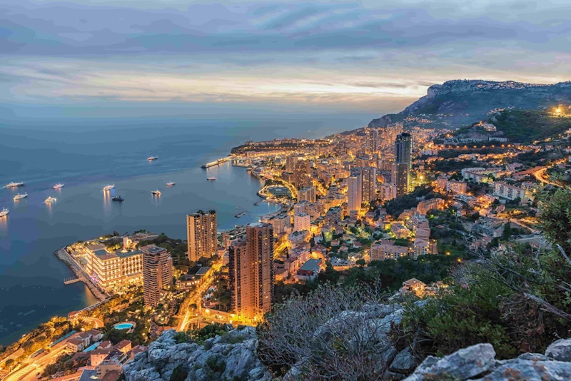 Monaco at night