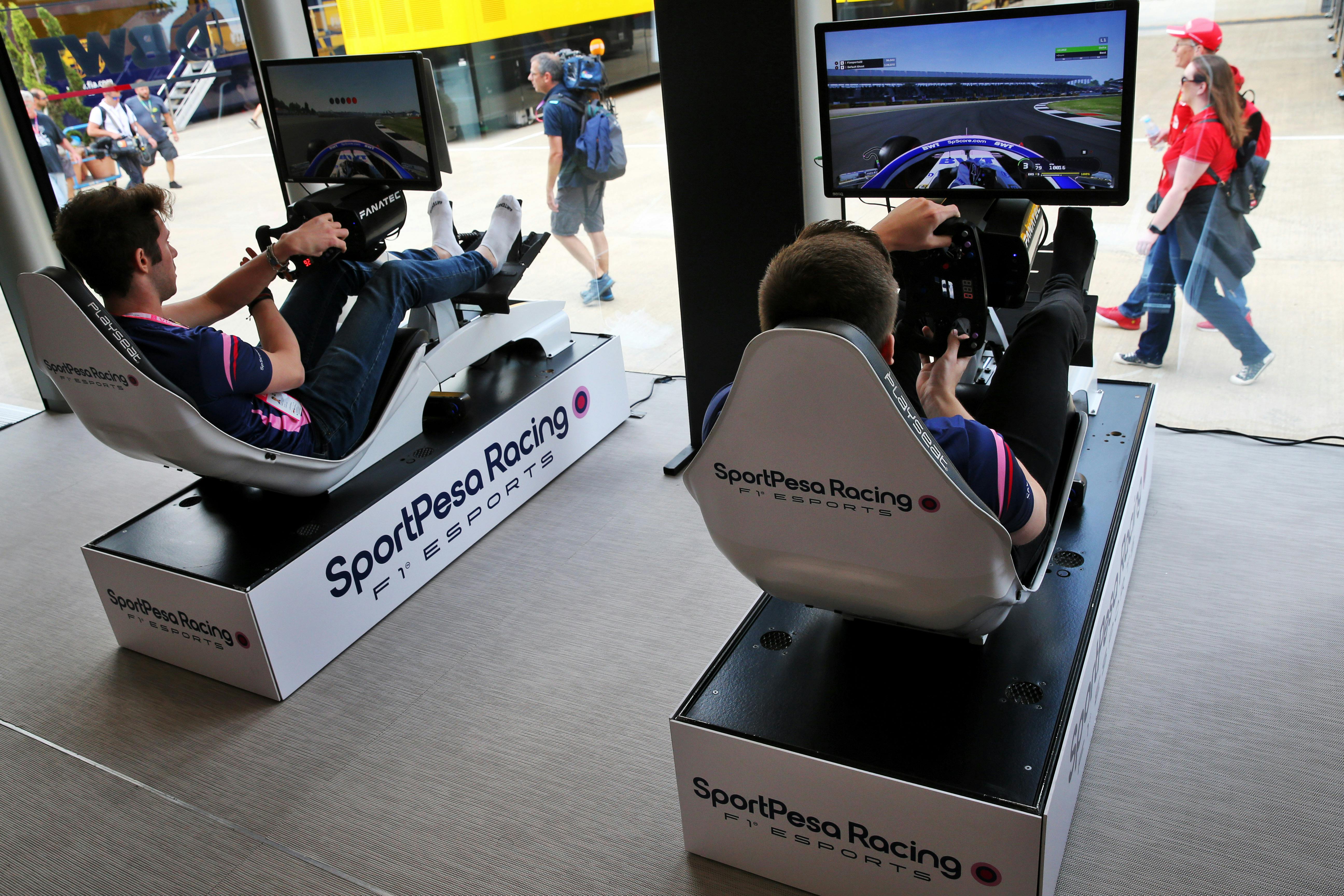 Racing Simulator at the British Grand Prix